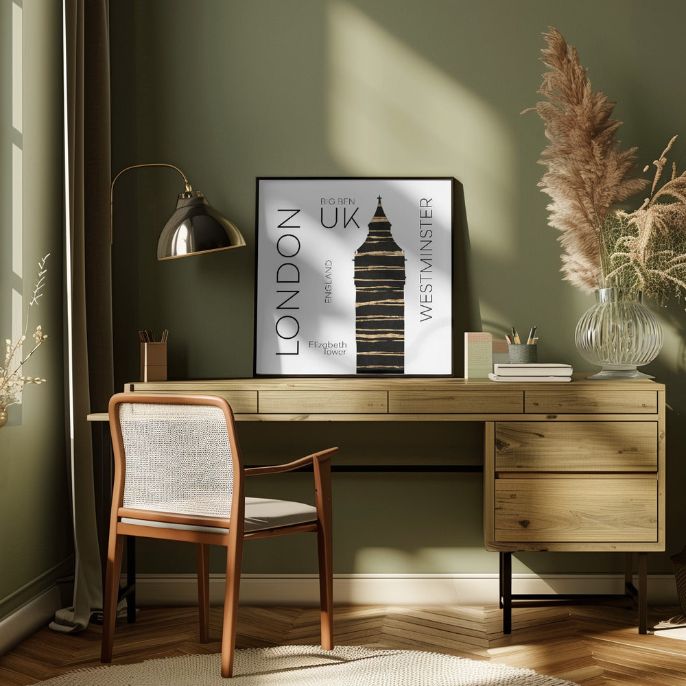 Wall art Urban Art LONDON Big Ben