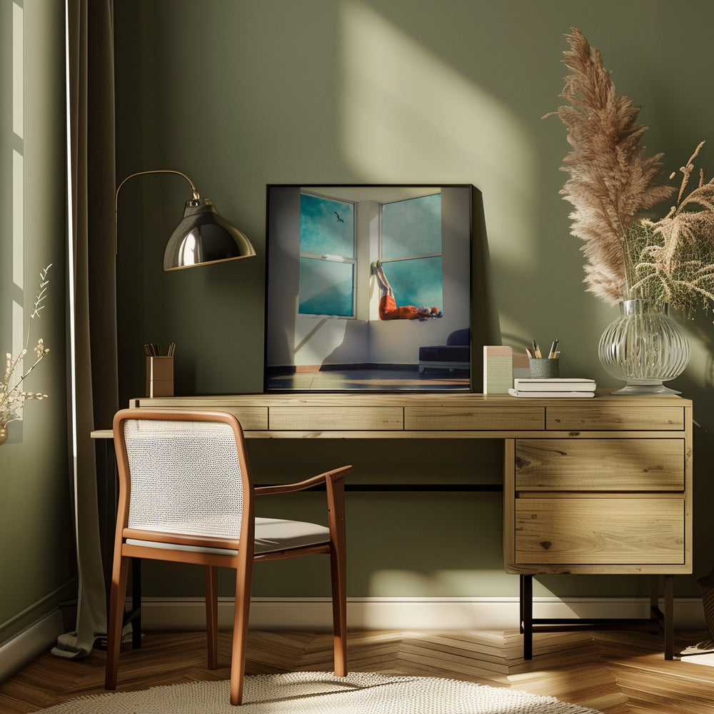 Wall art room with a view