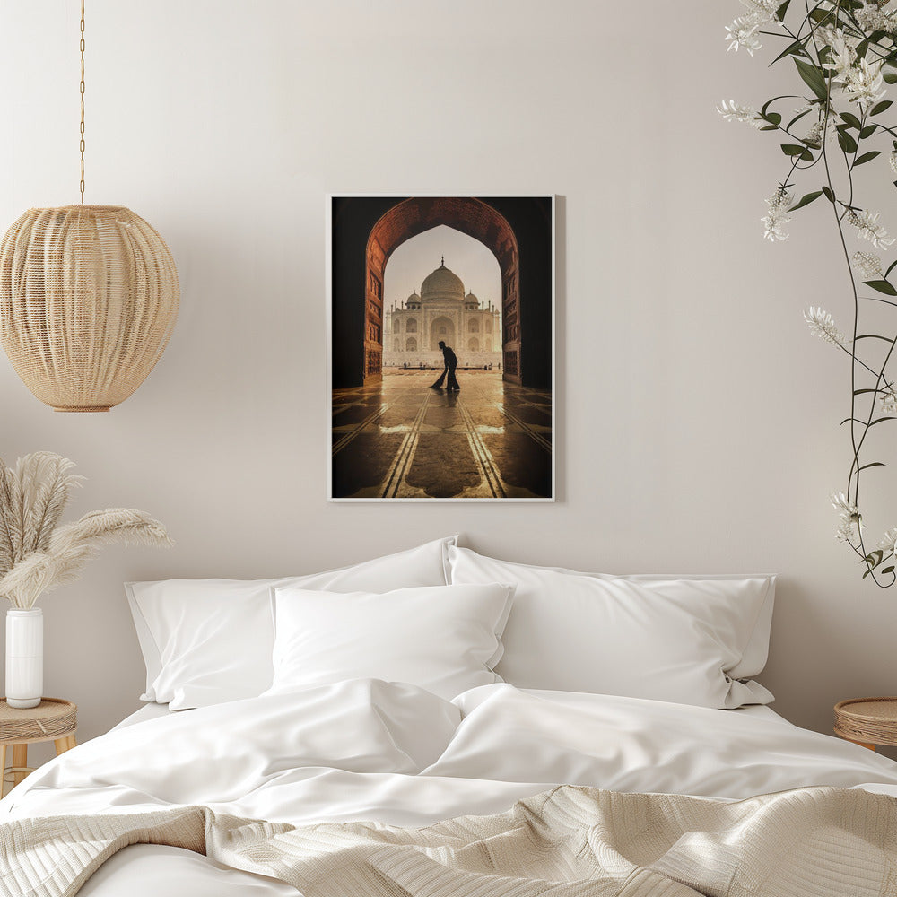 Wall art Taj Mahal cleaner