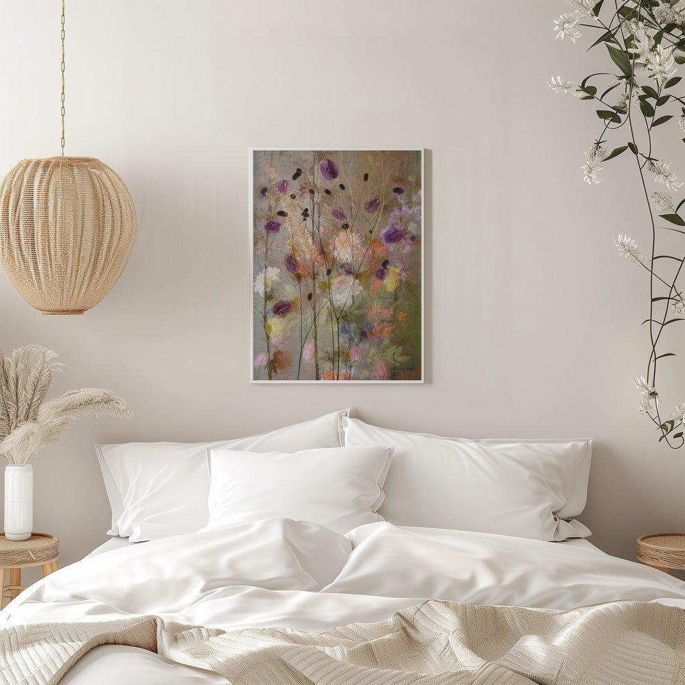 Wall art Painterly flowers