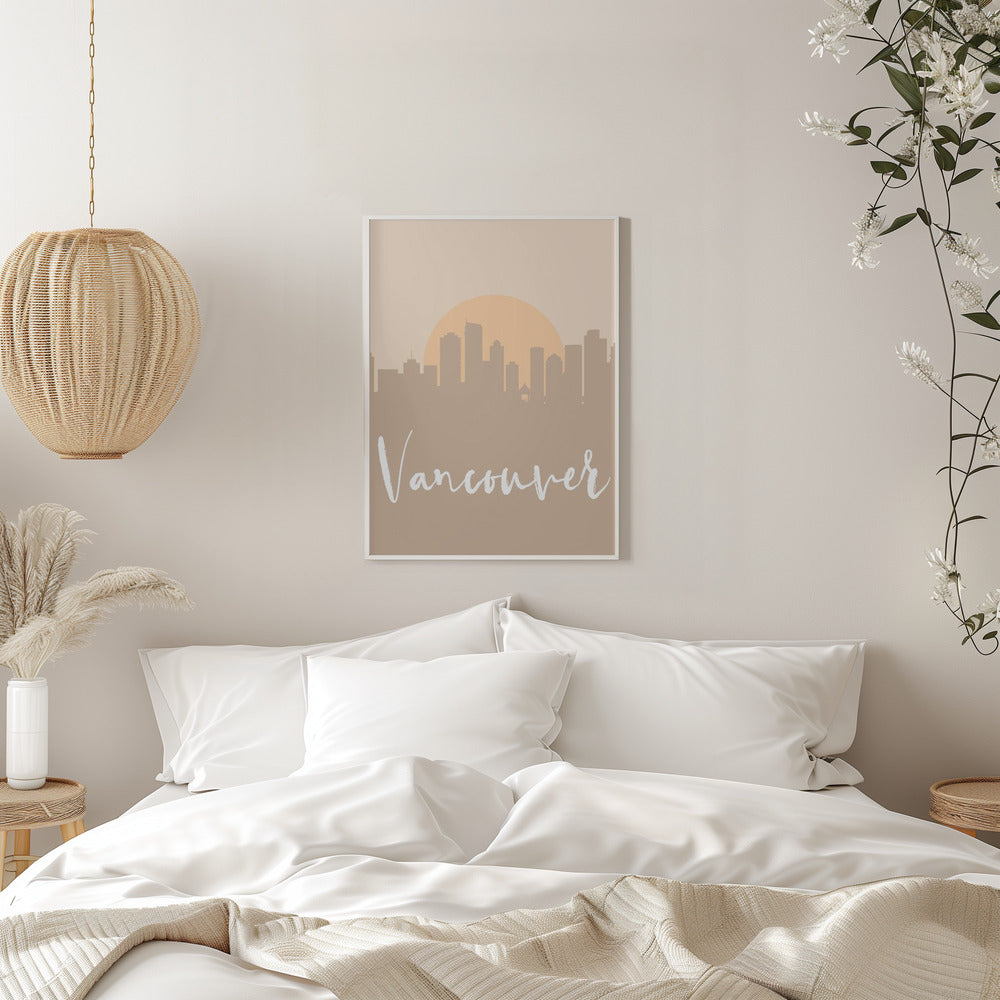 Wall art Skyline Earth Tone 2 90
