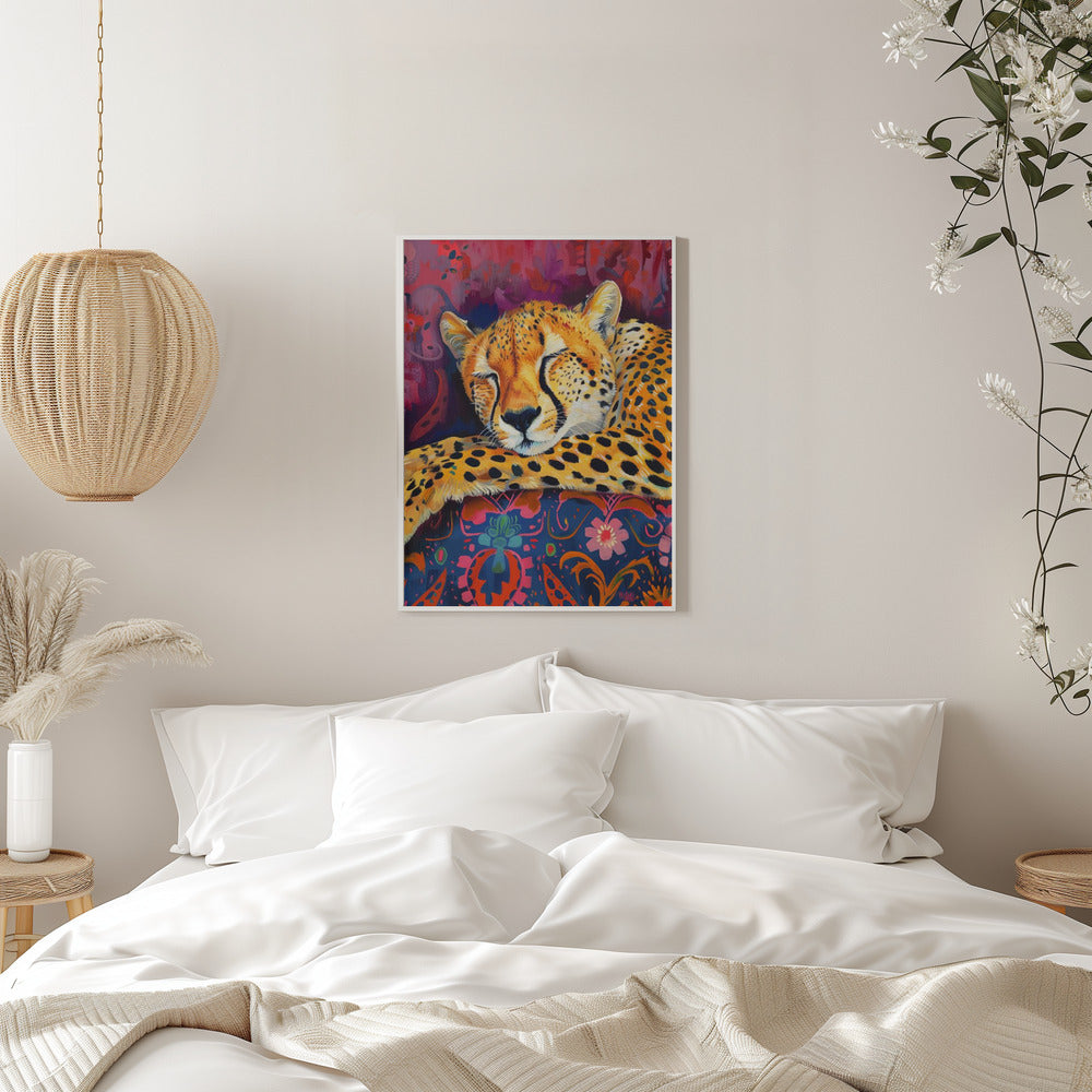 Wall art Resting Cheetah