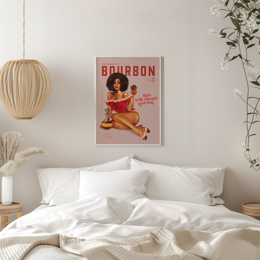 Wall art Babes of Bourbon Vol 8 Vintage Pinup Girl With Afro