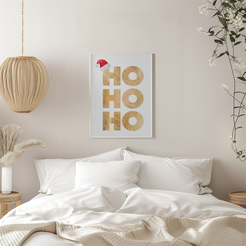 Wall art Hohoho typography Canvas Print