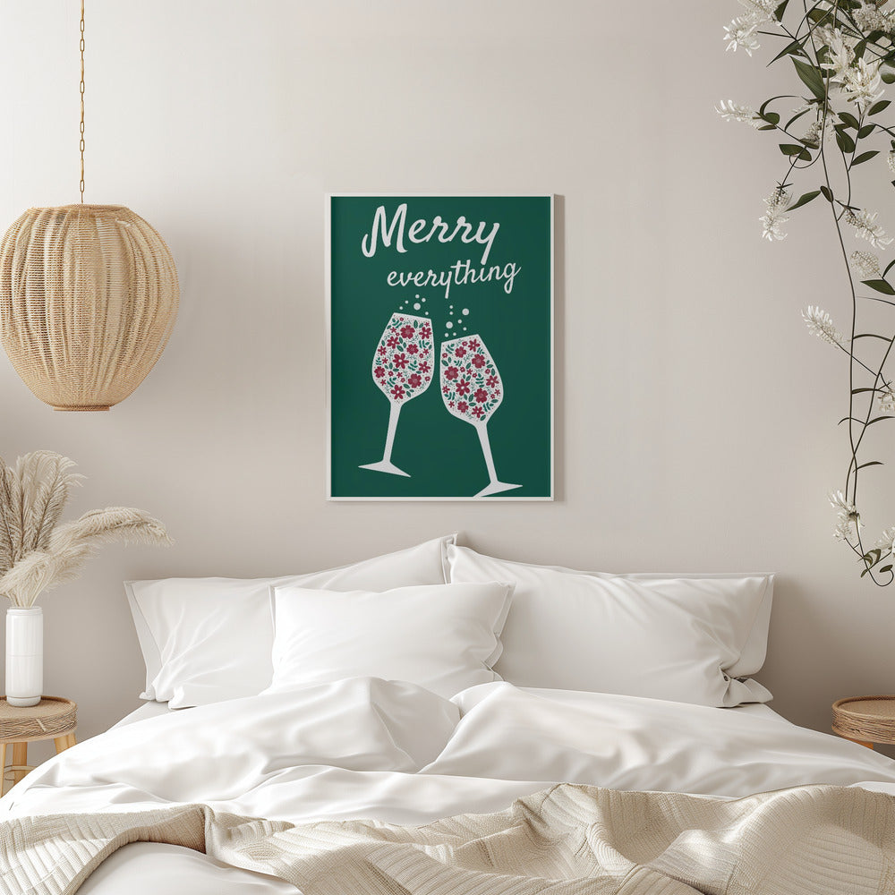 Wall art Merry Everything Canvas Print