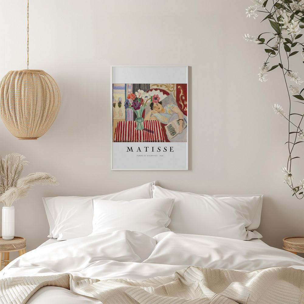 Wall art Femme Et Anémones