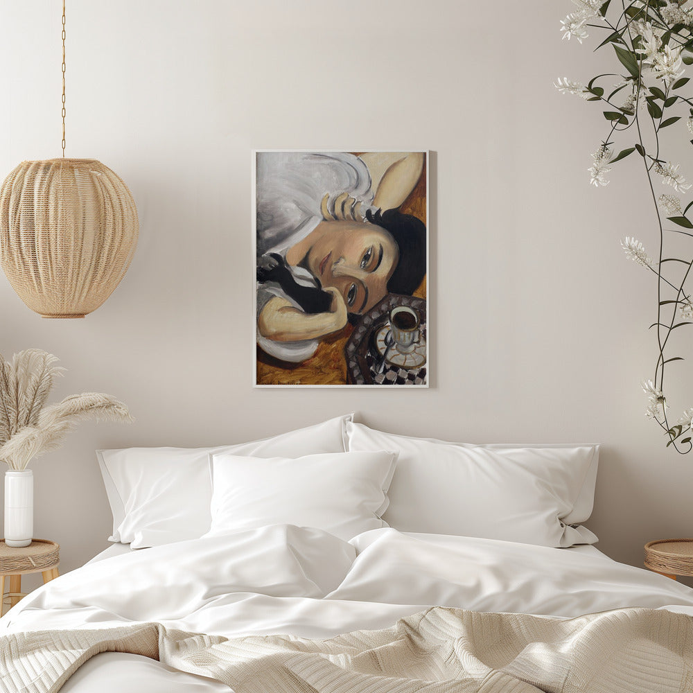 Wall art Lorette Con Una Tazza Di Caffe 1916