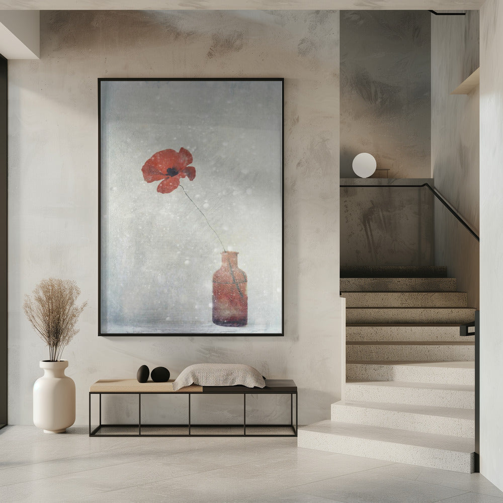 wall art Winter Poppy