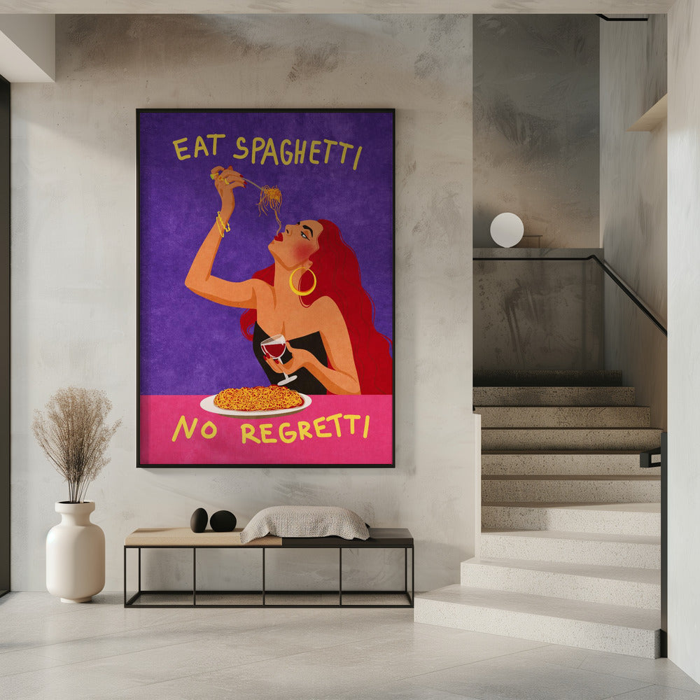 Wall Art Eat spaghetti no regretti