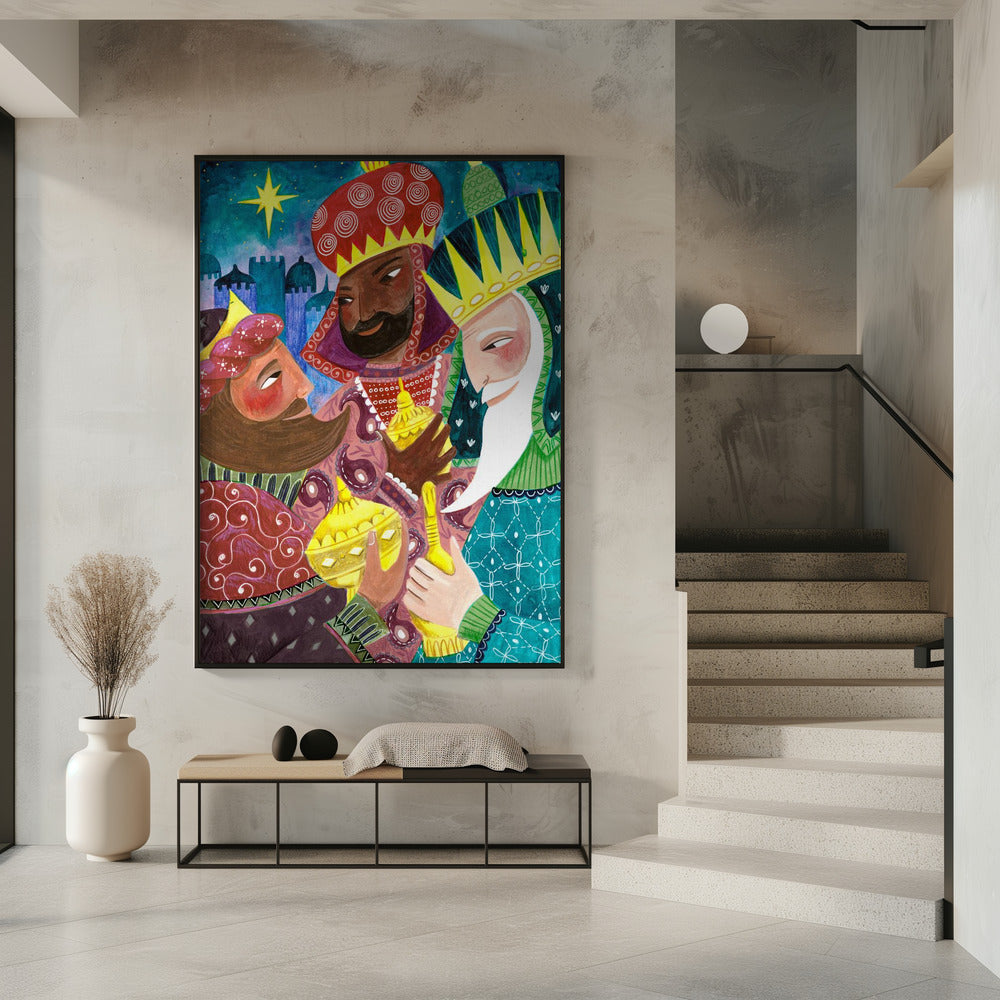 Wall art Three Kings, Three Wise Men Canvas Print