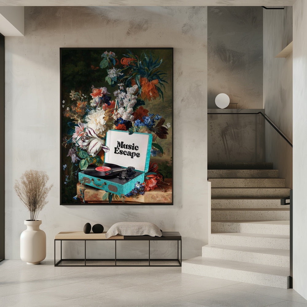 Wall art Music Escape Canvas Print