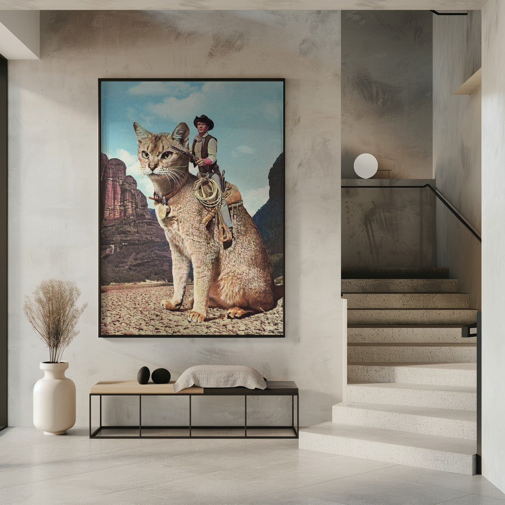 wall art Cat Lone Ranger