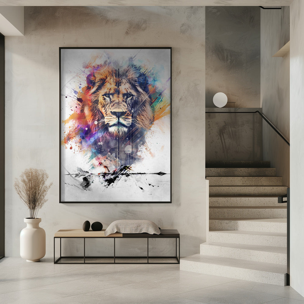 Wall art Lion Poster Art 04