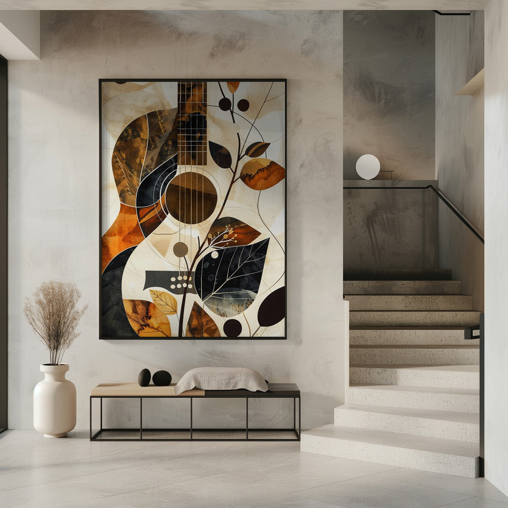 Music Guitar Collage (1) Canvas Print