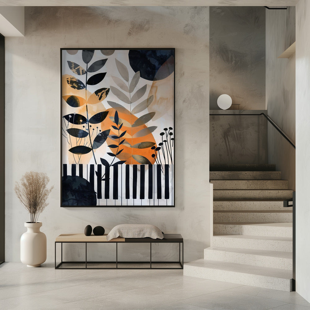 Wall art Muzyka Piano 1 Canvas Print