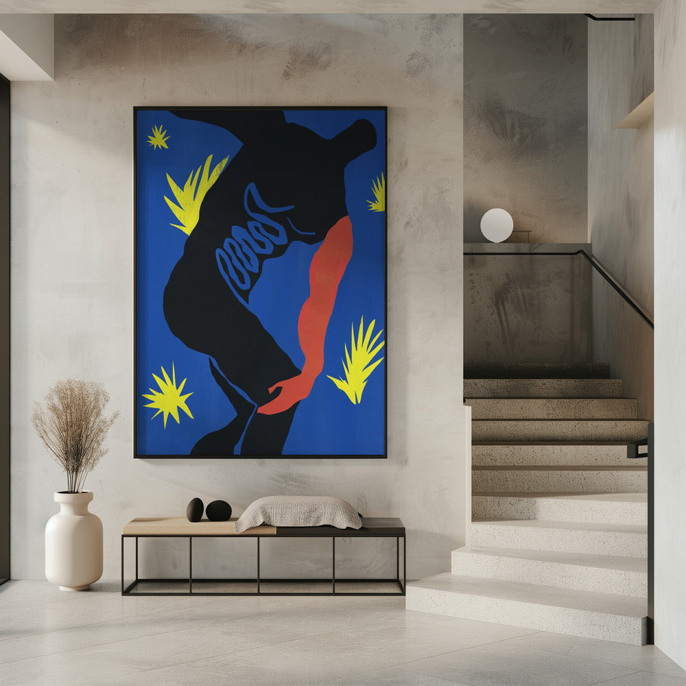 Wall art Cut out paper sport figurine