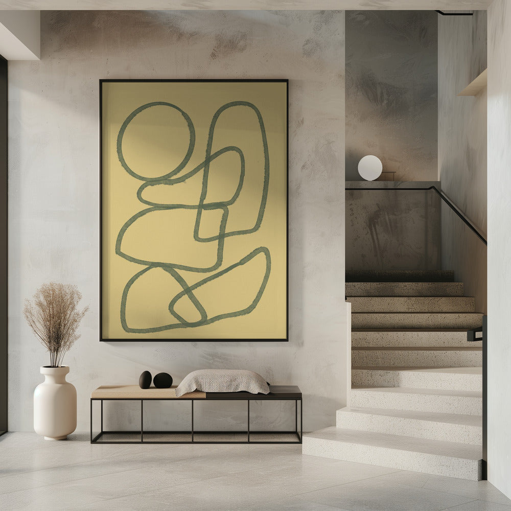 Wall art Line drawing ABSTRACT