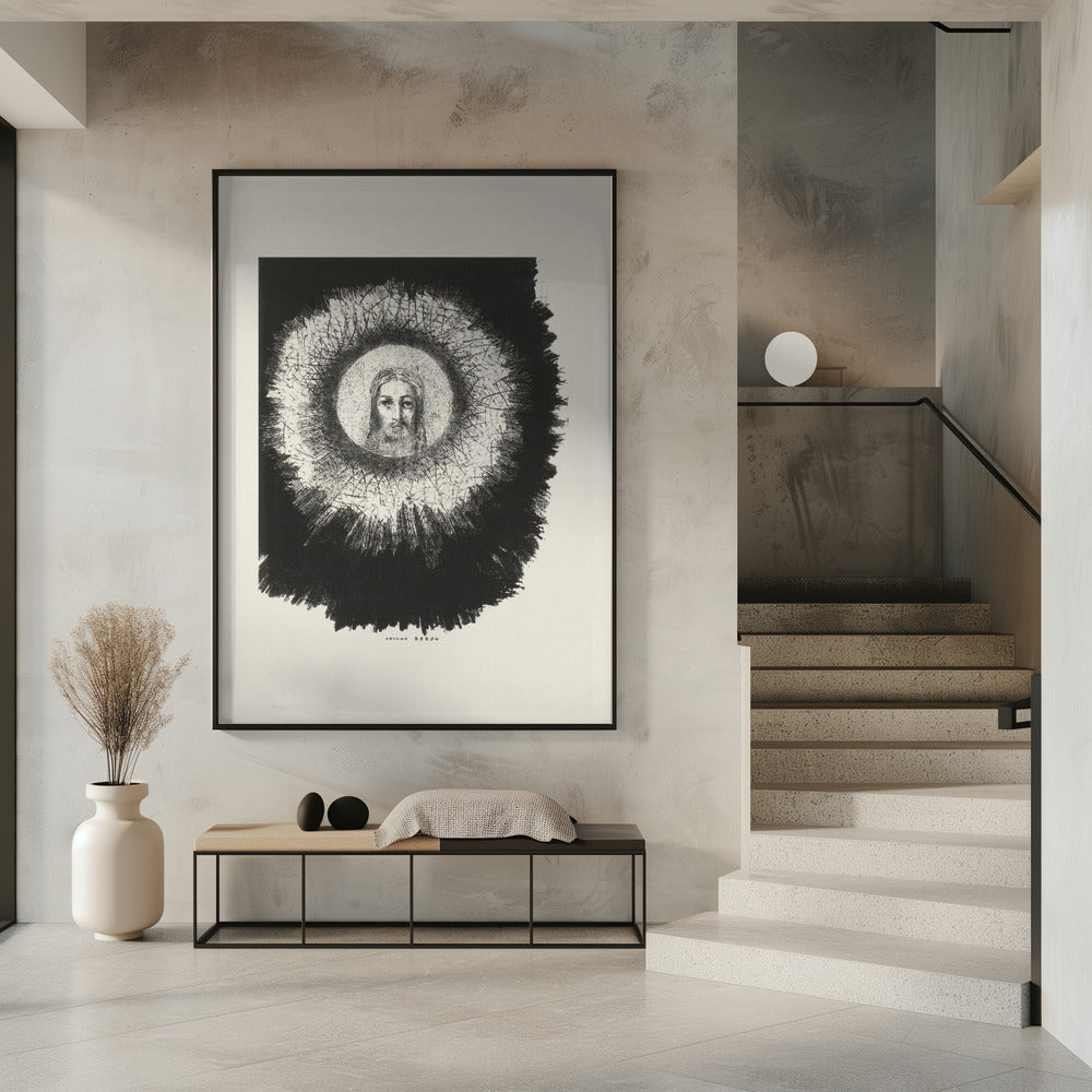 Wall art And the Face of Christ Shone In the Disk of the Sun