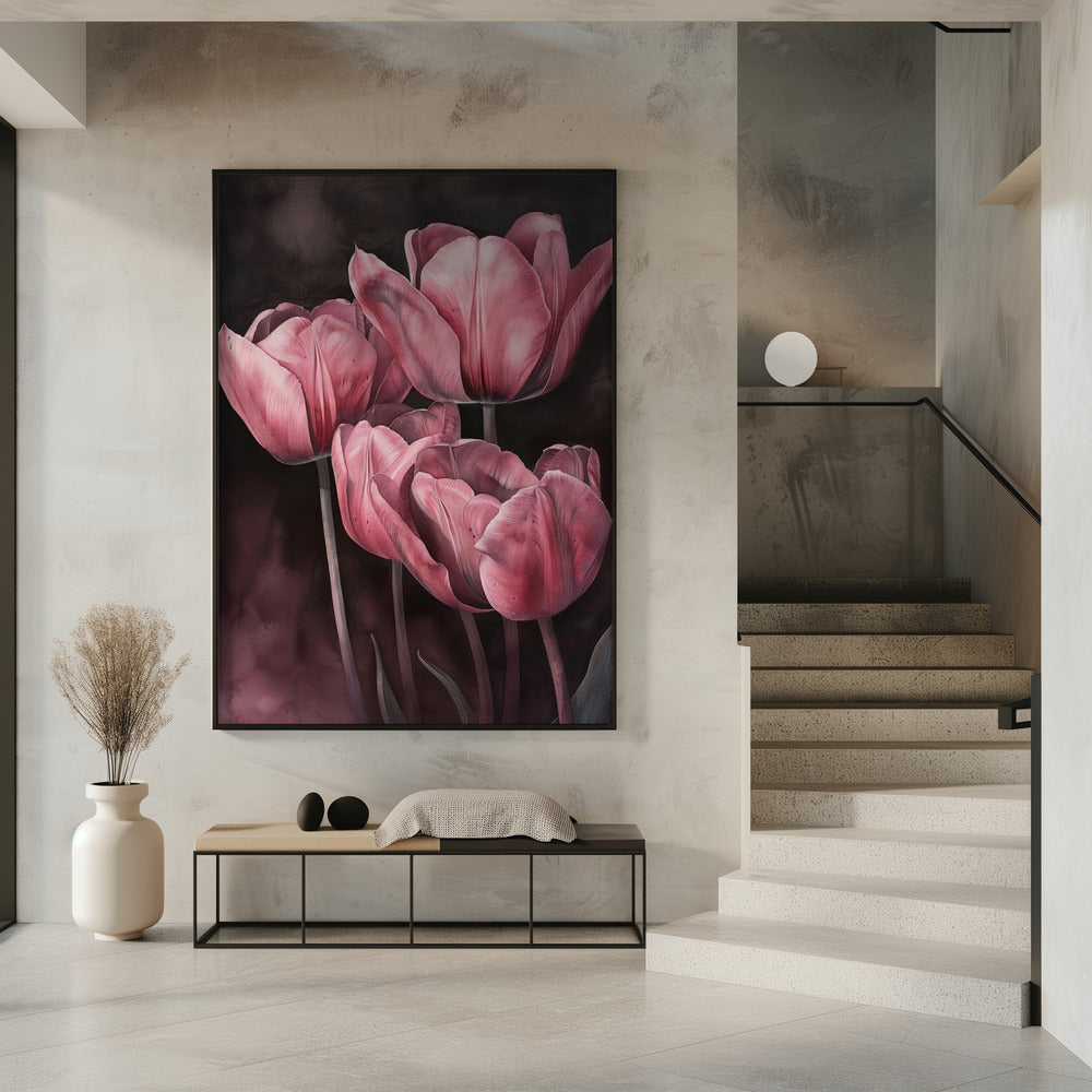 Wall art Purple Tulip 3