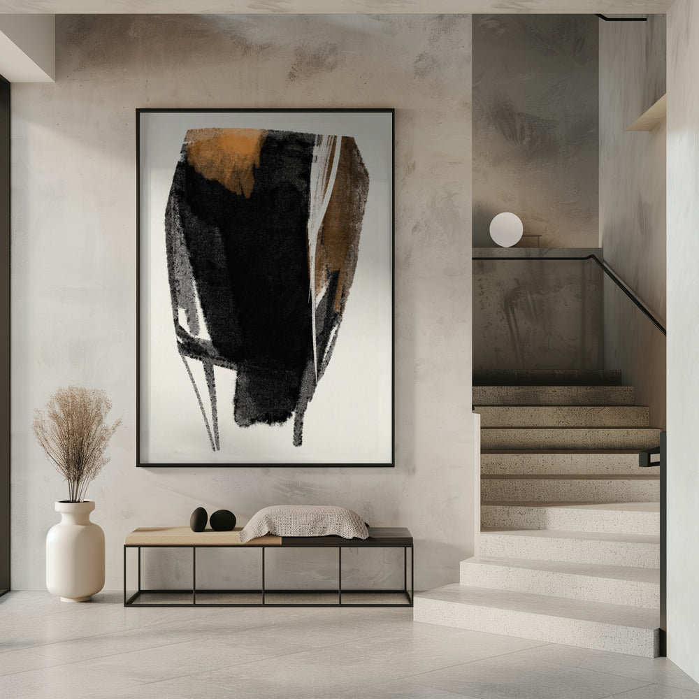 Wall art Black Figure On Neutral Background 2