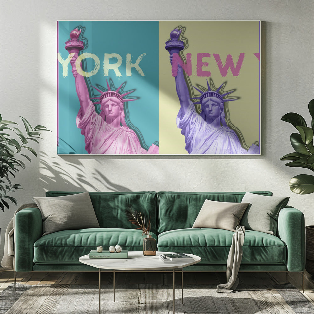 Wall art POP ART Statue of Liberty III