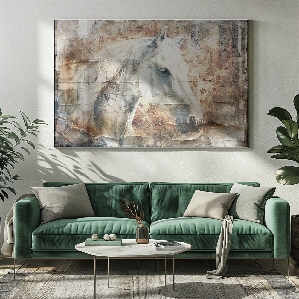 Wall art Horse Animal Vintage Art Illustration Wallart 06
