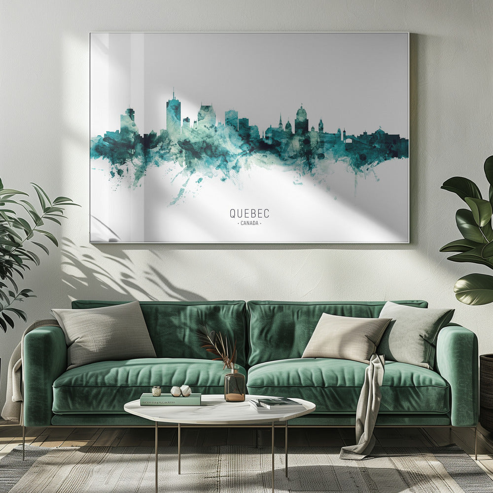 Wall art Quebec Canada Skyline