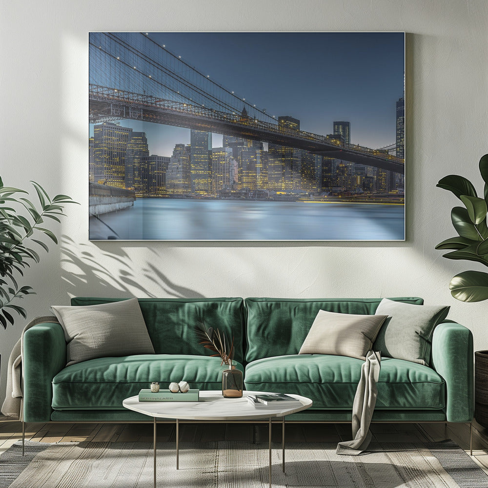 Wall art New York - Blue Hour over Manhattan