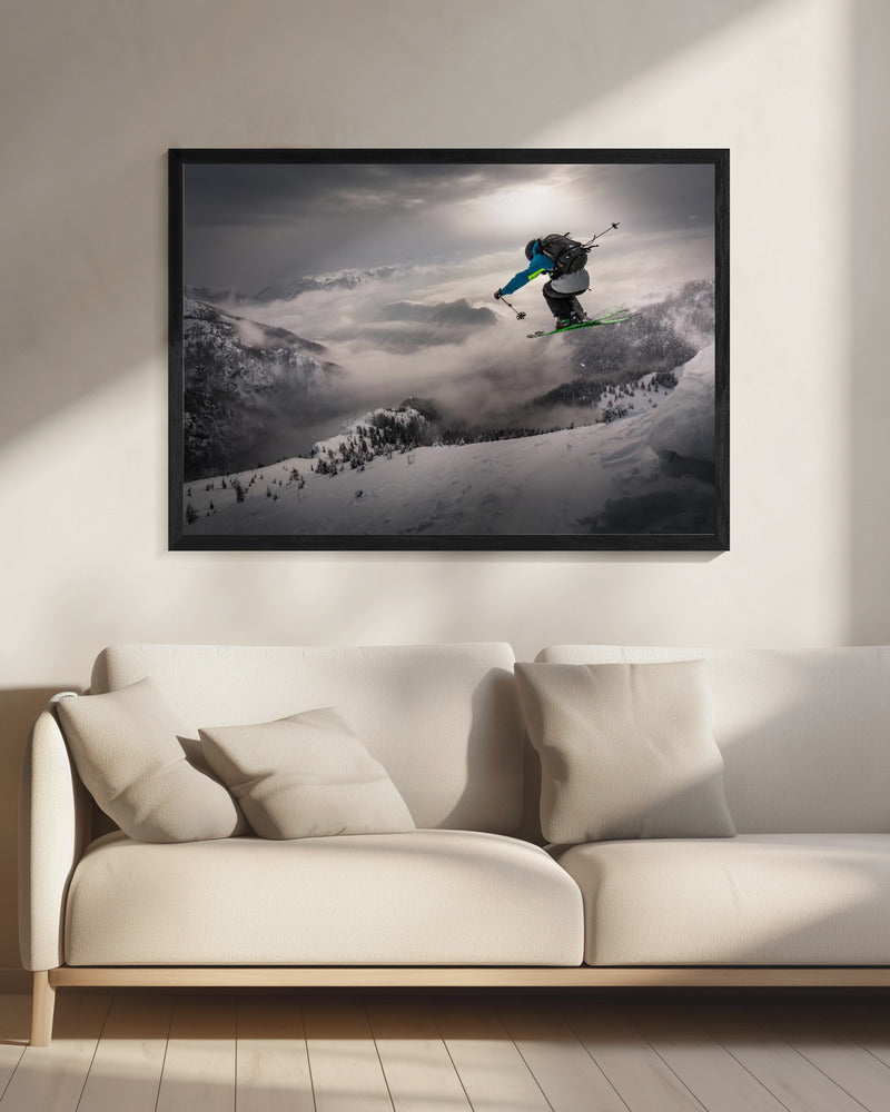 Wall art Backcountry skiing