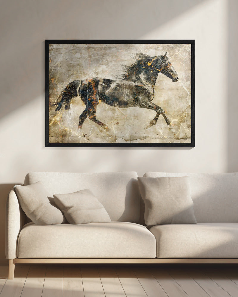 Wall art Horse Vintage Art Illustration 03
