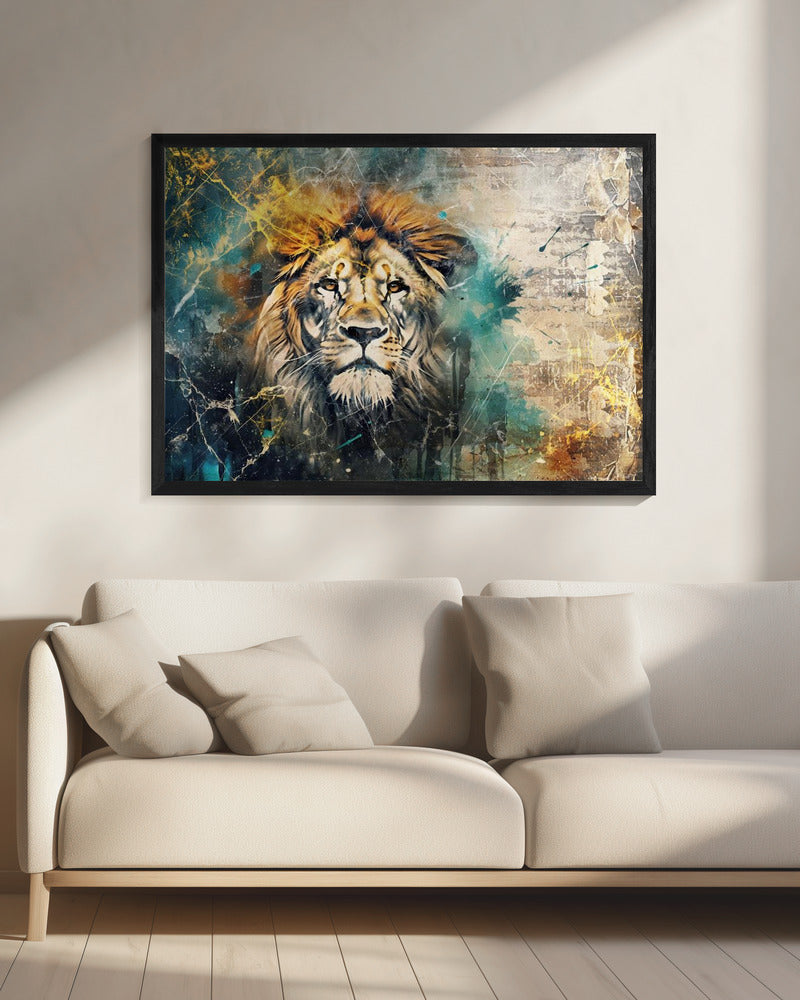 Wall art Lion Animal Vintage Art Illustration Wallart 04