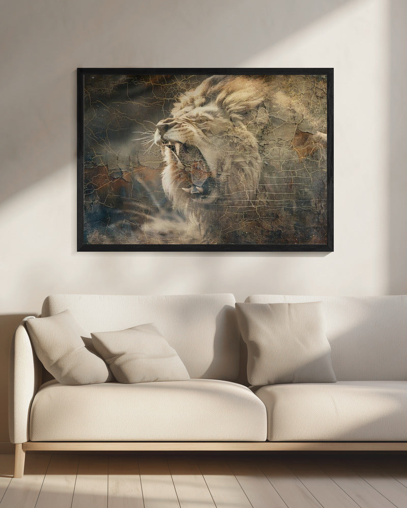 Wall art Lion Animal Vintage Art Illustration Wallart 09