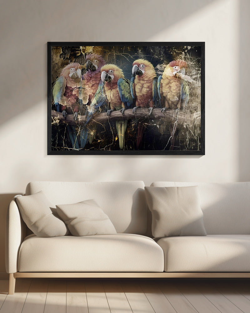 Wall art Parrot Animal Vintage Art Illustration Wallart 10