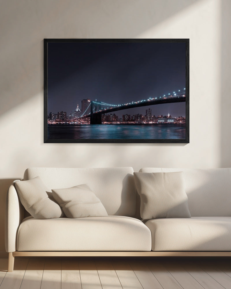 Wall art Manhattan Skyline and Brooklyn Bridge