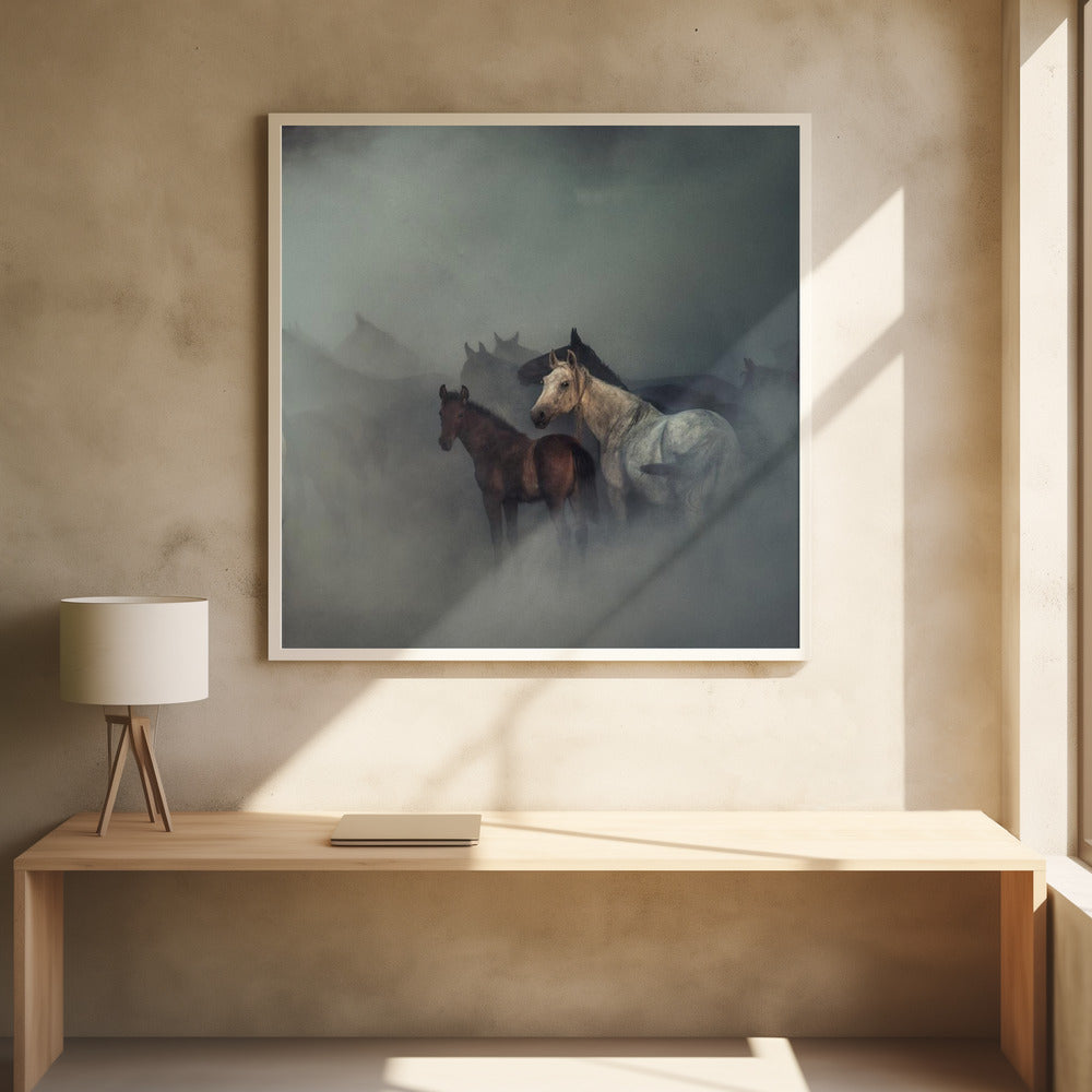 Wall art The lost horses