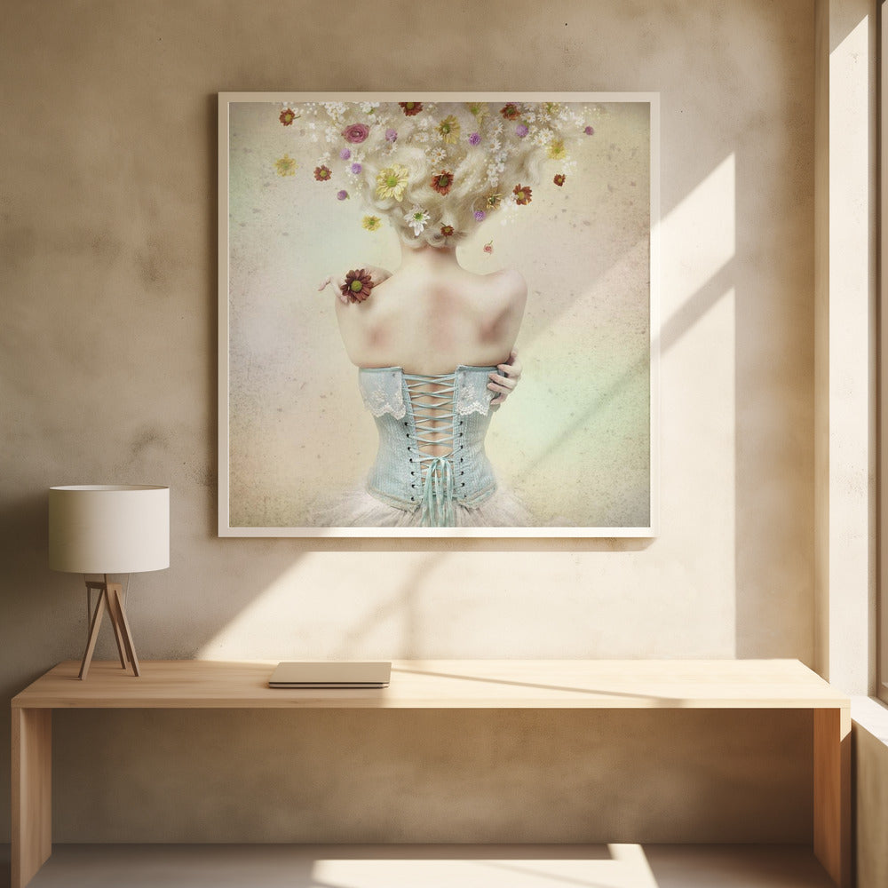 Wall art Girl of the flower garden