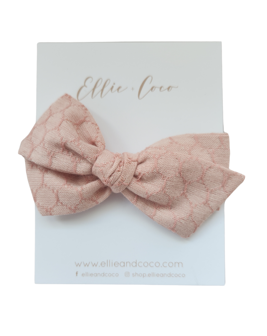 Pink Honeycomb Oversize Bow