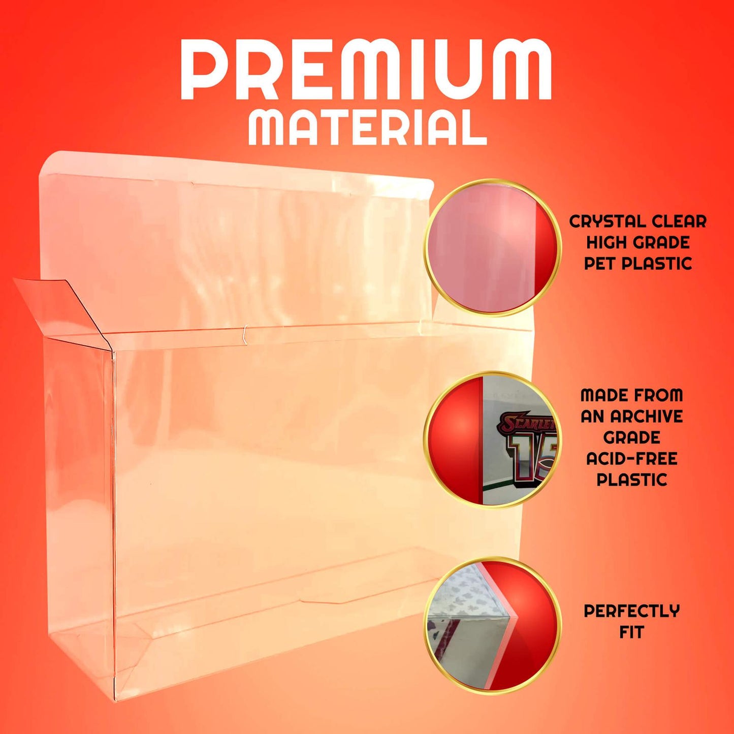 Protector for Pokémon 151 UPC & Mega Charizard EX Ultra-Premium Collection – Fits New Charizard Premium Playmat Box (2-Pack)