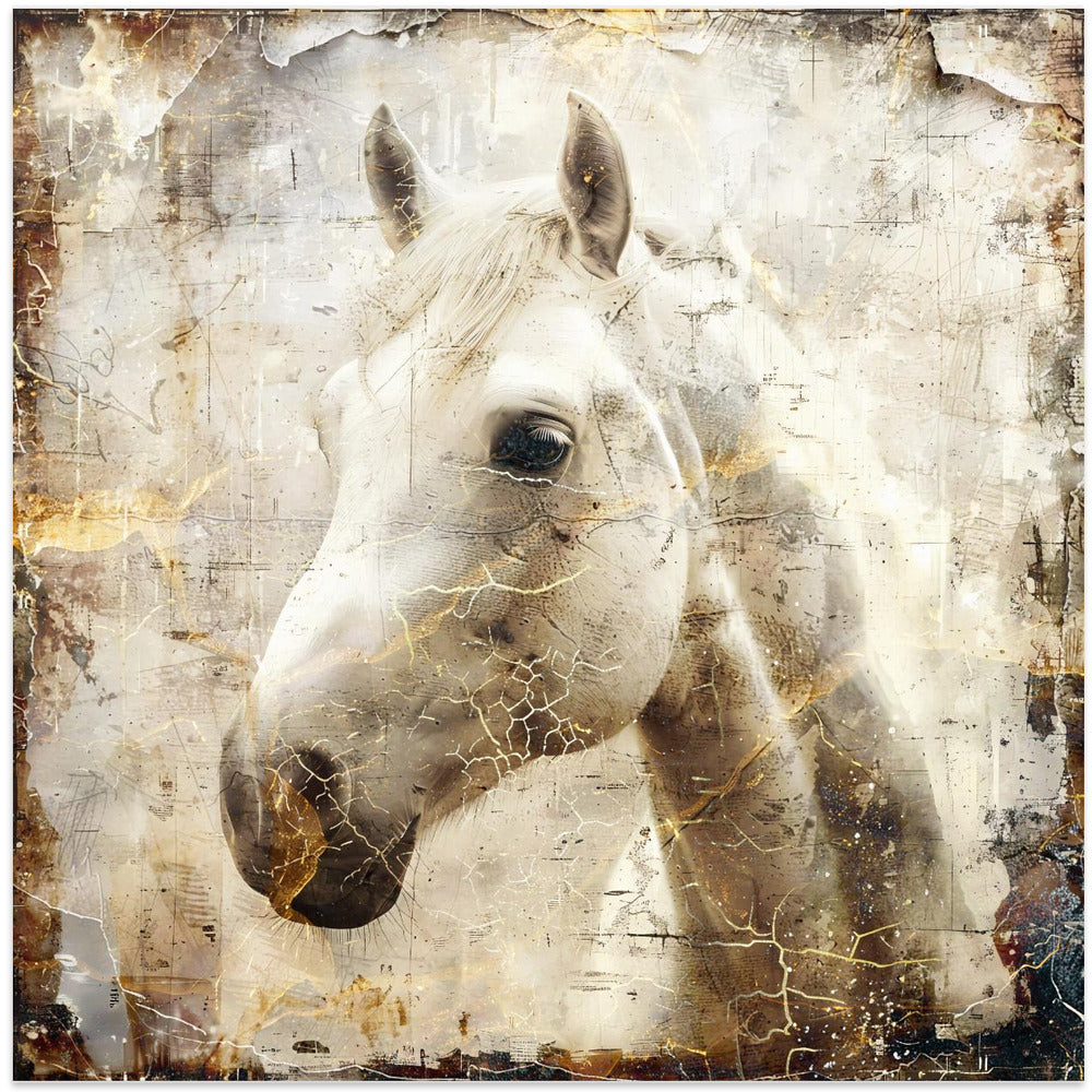 Wall art Horse Vintage Art Illustration 02
