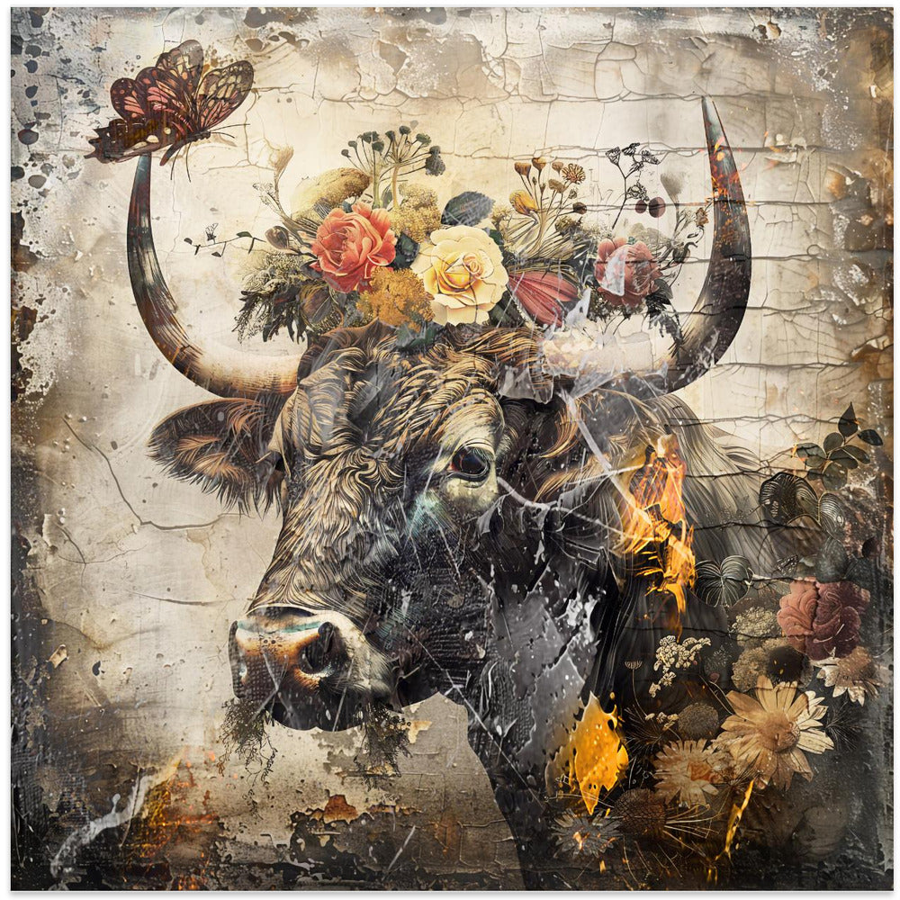 Wall art Floral Animals Vintage Art Illustration 09