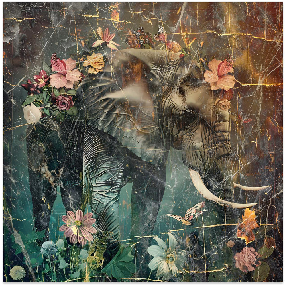 Wall art Floral Animals Vintage Art Illustration 11