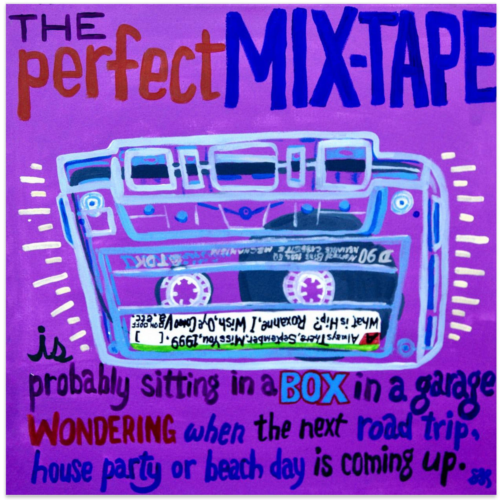 Wall art Mix Tape Canvas Print