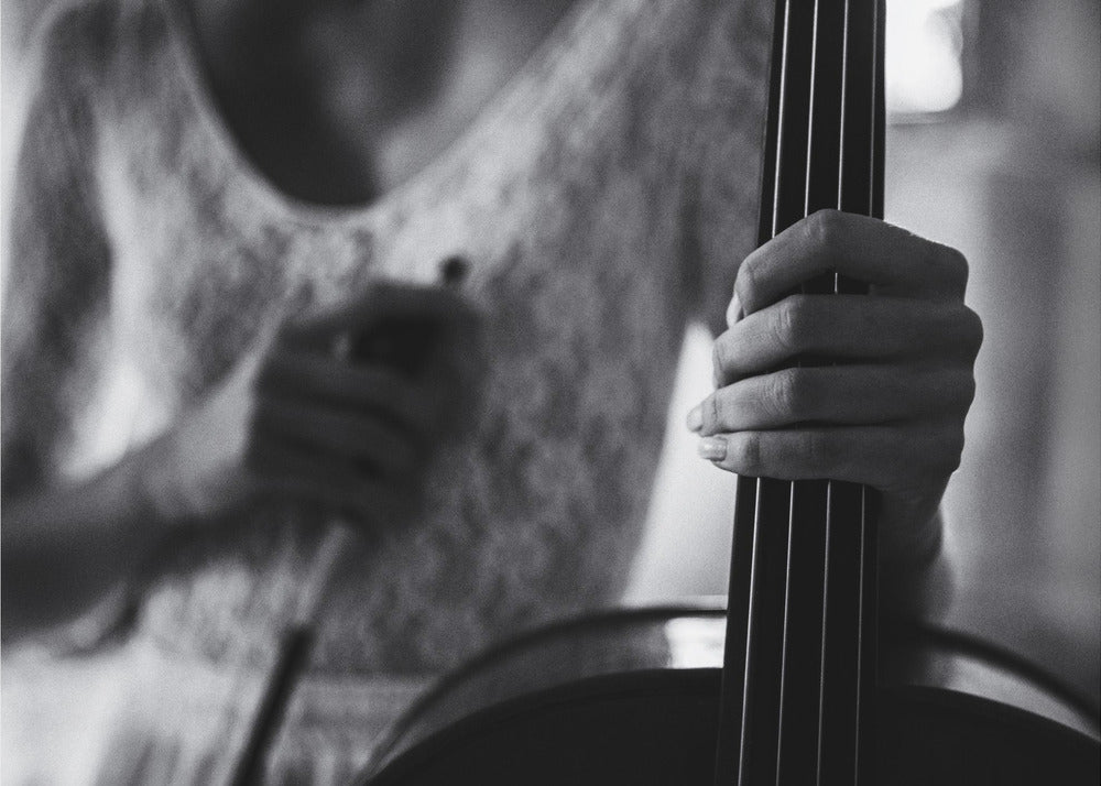 Wall art break for the cello