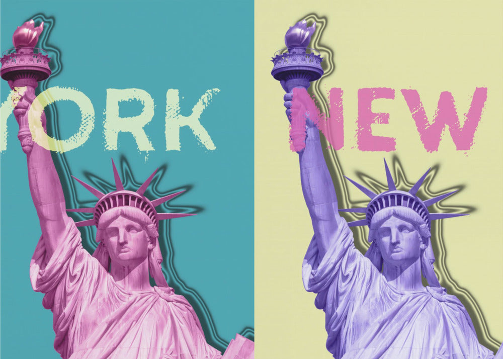 Wall art POP ART Statue of Liberty III