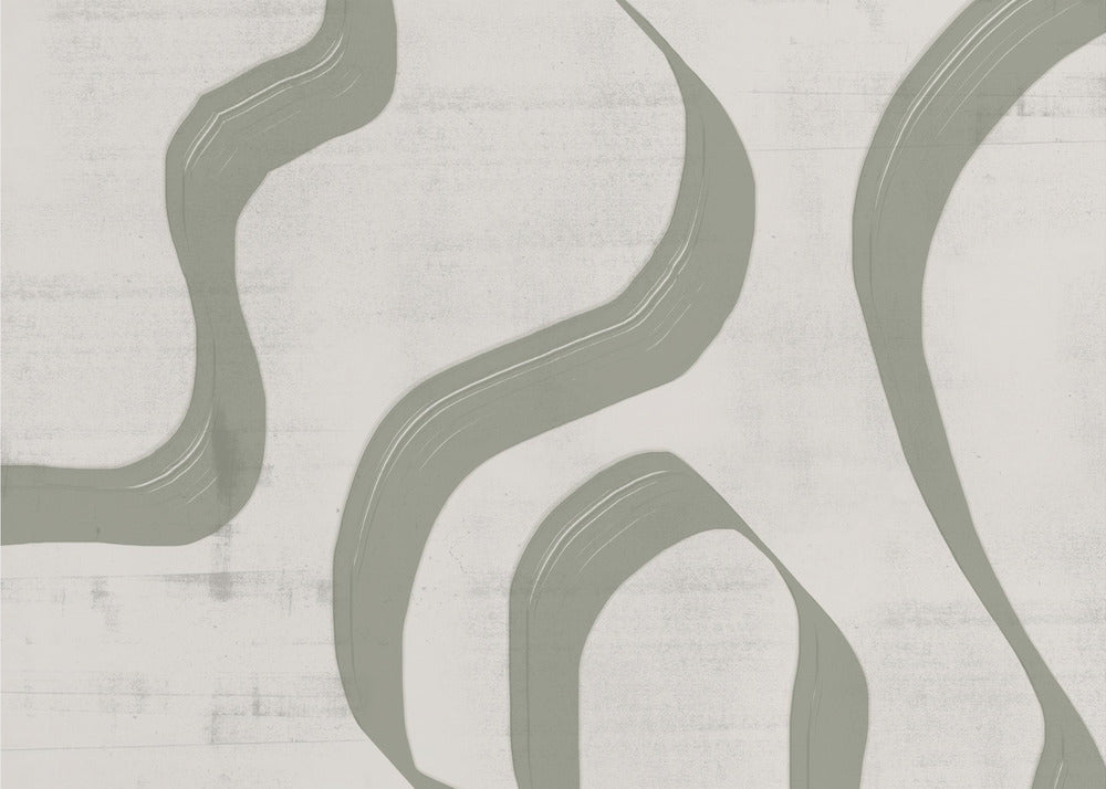 Wall art Green Waves No.2