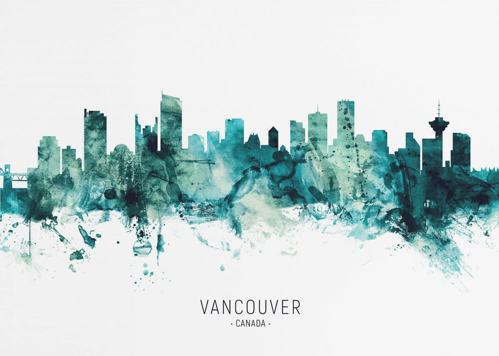 Wall art Vancouver Canada Skyline