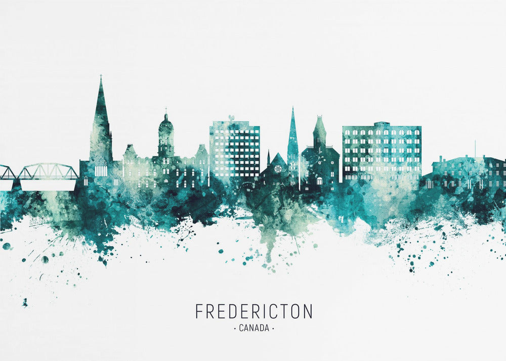 Wall art Fredericton Canada Skyline