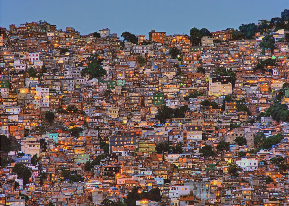Wall Art Nightfall in the Favela da Rocinha