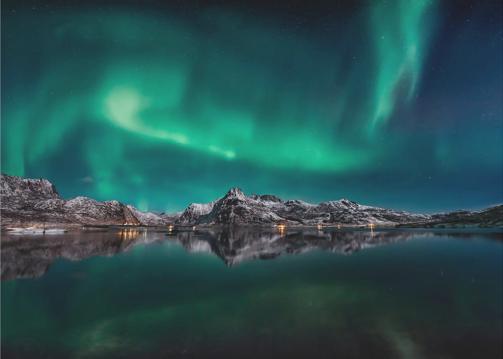 Lofoten Aurora Reflection