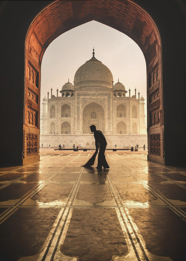 Wall art Taj Mahal cleaner
